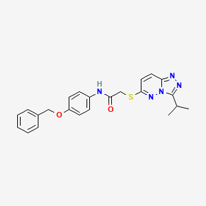 N-[4-(benzyloxy)phenyl]-2-{[3-(propan-2-yl)[1,2,4]triazolo[4,3-b]pyridazin-6-yl]sulfanyl}acetamide