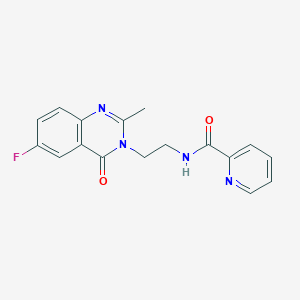 N-[2-(6-fluoro-2-methyl-4-oxoquinazolin-3(4H)-yl)ethyl]pyridine-2-carboxamide