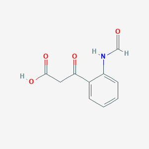 molecular formula C10H9NO4 B1216673 2-Formaminobenzoylacetate 