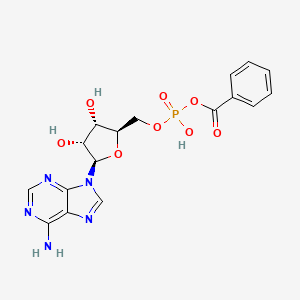 B1216674 5'-Benzoylphosphoadenosine CAS No. 56164-09-1
