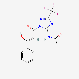 molecular formula C15H13F3N4O3 B12166914 C15H13F3N4O3 