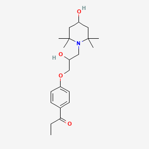 1-(4-(2-Hydroxy-3-(4-hydroxy-2,2,6,6-tetramethylpiperidin-1-yl)propoxy)phenyl)propan-1-one