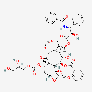 molecular formula C51H57NO18 B1216698 Paclitaxel Ceribate CAS No. 186040-50-6