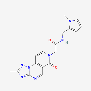 2-(2-methyl-6-oxopyrido[3,4-e][1,2,4]triazolo[1,5-a]pyrimidin-7(6H)-yl)-N-[(1-methyl-1H-pyrrol-2-yl)methyl]acetamide