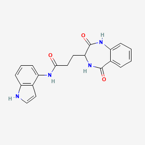 3-(2,5-dioxo-2,3,4,5-tetrahydro-1H-1,4-benzodiazepin-3-yl)-N-(1H-indol-4-yl)propanamide