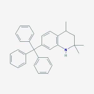 molecular formula C31H31N B12167026 2,2,4-Trimethyl-7-trityl-1,2,3,4-tetrahydroquinoline 