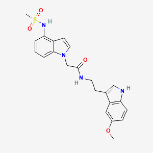 N-[2-(5-methoxy-1H-indol-3-yl)ethyl]-2-{4-[(methylsulfonyl)amino]-1H-indol-1-yl}acetamide