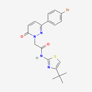 2-[3-(4-bromophenyl)-6-oxopyridazin-1(6H)-yl]-N-[(2Z)-4-tert-butyl-1,3-thiazol-2(3H)-ylidene]acetamide