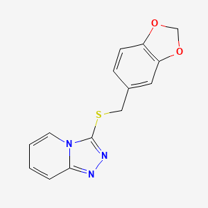 3-(1,3-Benzodioxol-5-ylmethylsulfanyl)-[1,2,4]triazolo[4,3-a]pyridine