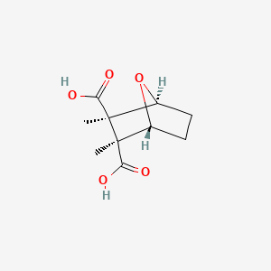 molecular formula C10H14O5 B1216705 (1r,2s,3r,4s)-2,3-二甲基-7-氧杂双环[2.2.1]庚烷-2,3-二羧酸 CAS No. 28874-45-5