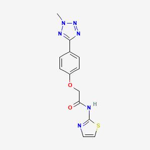 2-[4-(2-methyl-2H-tetrazol-5-yl)phenoxy]-N-(1,3-thiazol-2-yl)acetamide