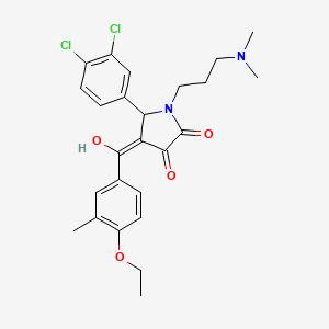 5-(3,4-dichlorophenyl)-1-[3-(dimethylamino)propyl]-4-[(4-ethoxy-3-methylphenyl)carbonyl]-3-hydroxy-1,5-dihydro-2H-pyrrol-2-one