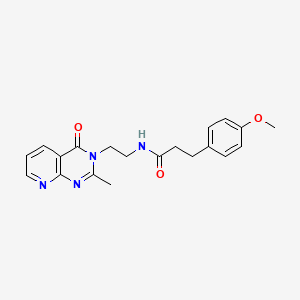 3-(4-methoxyphenyl)-N-[2-(2-methyl-4-oxopyrido[2,3-d]pyrimidin-3(4H)-yl)ethyl]propanamide