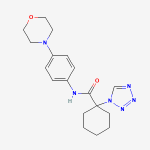 N-(4-morpholinophenyl)-1-(1H-tetrazol-1-yl)cyclohexanecarboxamide