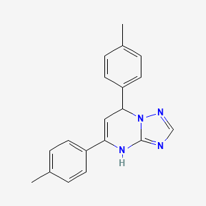 molecular formula C19H18N4 B12167247 5,7-Bis(4-methylphenyl)-4,7-dihydro[1,2,4]triazolo[1,5-a]pyrimidine 