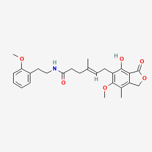 molecular formula C26H31NO6 B12167248 (4E)-6-(4-hydroxy-6-methoxy-7-methyl-3-oxo-1,3-dihydro-2-benzofuran-5-yl)-N-[2-(2-methoxyphenyl)ethyl]-4-methylhex-4-enamide 