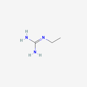 molecular formula C3H9N3 B1216733 N-乙基胍 CAS No. 503-69-5