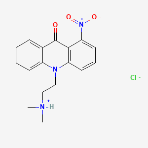 B1216735 1-Nitro-10-(dimethylaminoethyl)-9-acridone hydrochloride CAS No. 24268-87-9