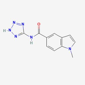 molecular formula C11H10N6O B12167358 1-methyl-N-(2H-tetrazol-5-yl)-1H-indole-5-carboxamide 