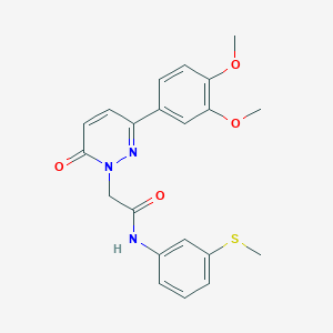 2-[3-(3,4-dimethoxyphenyl)-6-oxopyridazin-1(6H)-yl]-N-[3-(methylsulfanyl)phenyl]acetamide