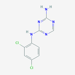 molecular formula C9H7Cl2N5 B12167453 n-(2,4-Dichlorophenyl)-1,3,5-triazine-2,4-diamine CAS No. 6975-84-4