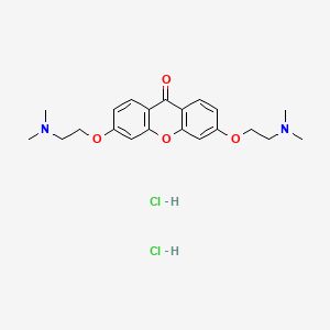 B1216747 3,6-Bis[2-(dimethylamino)ethoxy]-9h-xanthen-9-one dihydrochloride CAS No. 54593-27-0