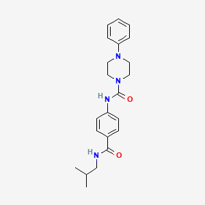 N-{4-[(2-methylpropyl)carbamoyl]phenyl}-4-phenylpiperazine-1-carboxamide