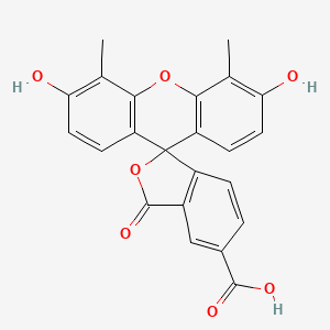 molecular formula C23H16O7 B1216759 4',5'-Dimethyl-5-carboxyfluorescein CAS No. 100111-02-2