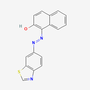 molecular formula C17H11N3OS B12167603 1-(Benzothiazole-6-ylazo)-2-naphthol CAS No. 379254-05-4