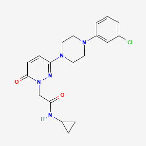 2-(3-(4-(3-chlorophenyl)piperazin-1-yl)-6-oxopyridazin-1(6H)-yl)-N-cyclopropylacetamide