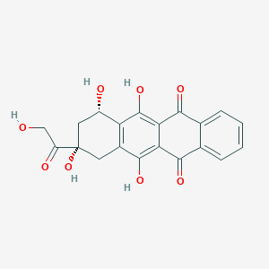 B1216763 (7S-cis)-7,8,9,10-Tetrahydro-6,7,9,11-tetrahydroxy-9-(hydroxyacetyl)-5,12-naphthacenedione CAS No. 86333-80-4