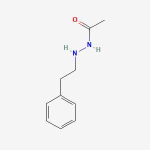 molecular formula C10H14N2O B1216765 1-乙酰-2-苯乙基肼 CAS No. 69352-50-7