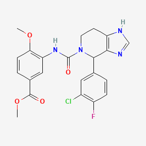 methyl 3-({[4-(3-chloro-4-fluorophenyl)-1,4,6,7-tetrahydro-5H-imidazo[4,5-c]pyridin-5-yl]carbonyl}amino)-4-methoxybenzoate