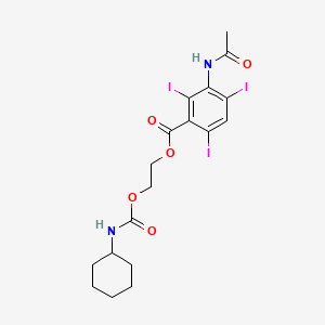 molecular formula C18H21I3N2O5 B1216773 Tabac CAS No. 78969-69-4