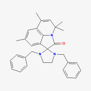 1,3-dibenzyl-4',4',6',8'-tetramethyl-4'H-spiro[imidazolidine-2,1'-pyrrolo[3,2,1-ij]quinolin]-2'-one