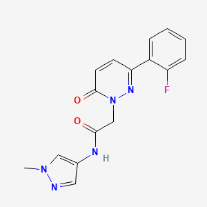 2-(3-(2-fluorophenyl)-6-oxopyridazin-1(6H)-yl)-N-(1-methyl-1H-pyrazol-4-yl)acetamide