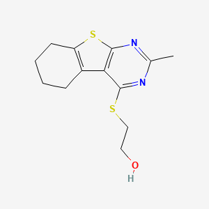 2-[(2-Methyl-5,6,7,8-tetrahydro[1]benzothieno[2,3-d]pyrimidin-4-yl)sulfanyl]ethanol