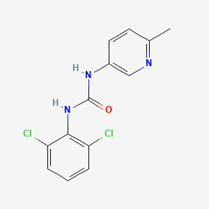 molecular formula C13H11Cl2N3O B1216796 1-(2,6-Dichlorophenyl)-3-(6-methyl-3-pyridinyl)urea 
