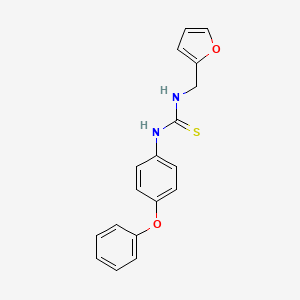 molecular formula C18H16N2O2S B1216797 1-(2-Furanylmethyl)-3-(4-phenoxyphenyl)thiourea 
