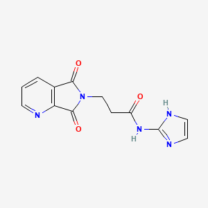 3-(5,7-dioxo-5,7-dihydro-6H-pyrrolo[3,4-b]pyridin-6-yl)-N-(1H-imidazol-2-yl)propanamide