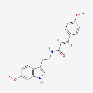 N-(2-(6-(methyloxy)-1H-indol-3-yl)ethyl)-3-(4-(methyloxy)phenyl)-2-propenamide