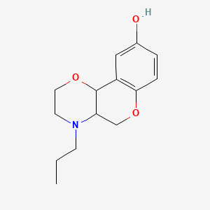 molecular formula C14H19NO3 B1216825 4-Propyl-3,4,4a,10b-tetrahydro-2h,5h-chromeno[4,3-b][1,4]oxazin-9-ol 