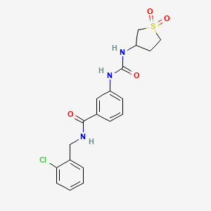 N-(2-chlorobenzyl)-3-{[(1,1-dioxidotetrahydrothiophen-3-yl)carbamoyl]amino}benzamide