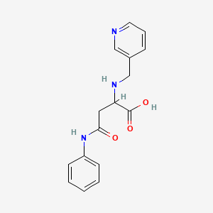 4-Oxo-4-(phenylamino)-2-((pyridin-3-ylmethyl)amino)butanoic acid