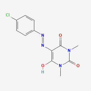 5-[(4-Chlorophenyl)hydrazinylidene]-1,3-dimethyl-1,3-diazinane-2,4,6-trione