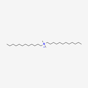molecular formula C26H56N+ B1216837 Didodecyldimethylammonium CAS No. 13146-86-6