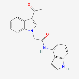 2-(3-acetyl-1H-indol-1-yl)-N-(1H-indol-4-yl)acetamide