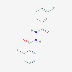 molecular formula C14H10F2N2O2 B12168502 2-fluoro-N'-(3-fluorobenzoyl)benzohydrazide 