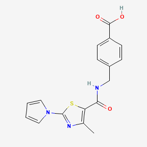 4-[({[4-methyl-2-(1H-pyrrol-1-yl)-1,3-thiazol-5-yl]carbonyl}amino)methyl]benzoic acid