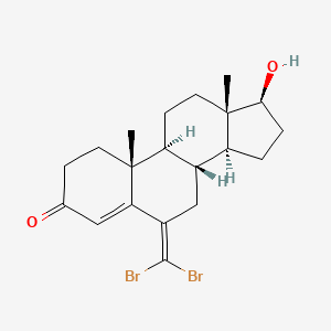 molecular formula C20H26Br2O2 B1216852 6-(Dibromomethylene)testosterone CAS No. 5585-80-8